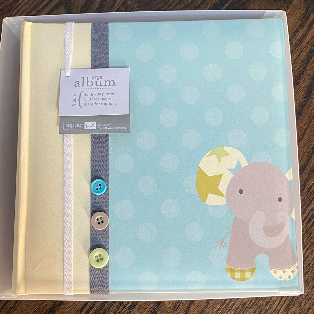 Pepper Pot Baby Photo Album Elephant 200 photos